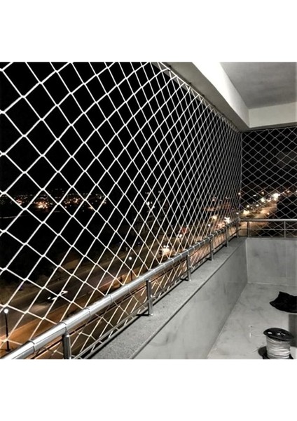 2 x 18 Metre Çocuk Güvenlik Filesi Kalınlık 3 mm Balkon Güvenlik Filesi Kedi Güvenlik Filesi File