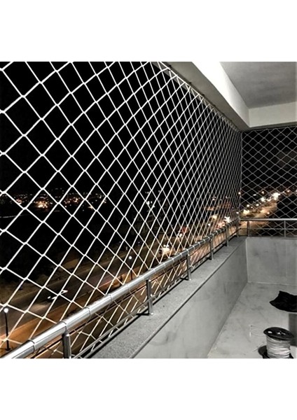 2 x 18 Metre Çocuk Güvenlik Filesi Kalınlık 3 mm Balkon Güvenlik Filesi Kedi Güvenlik Filesi File