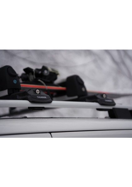 Ford Connect 2012-2022 Thunder Carrier Gri Kilitli Ara Atkı Tavan Çıtası Taşıma Barı