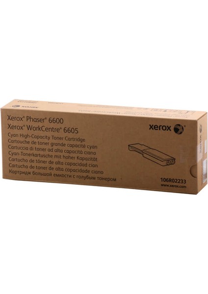 Phaser 6600/WC 6605 Yüksek Kap. Orijinal Cyan Toner