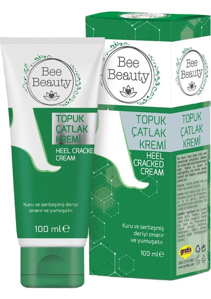 Ayak Bakım Kremi 100 ml - Bee Beauty Topuk Çatlak Kremi 100 ml 2li Set