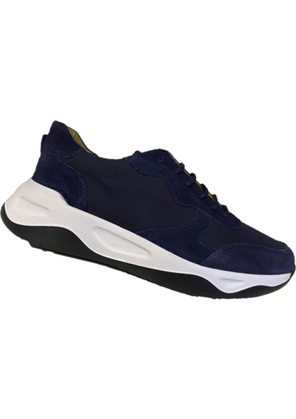 SLOPE 9062 Deri Sneaker Erkek Ayakkabı Lacivert