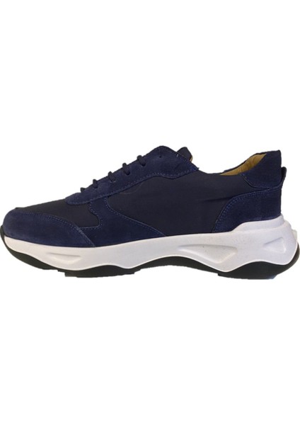 SLOPE 9062 Deri Sneaker Erkek Ayakkabı Lacivert