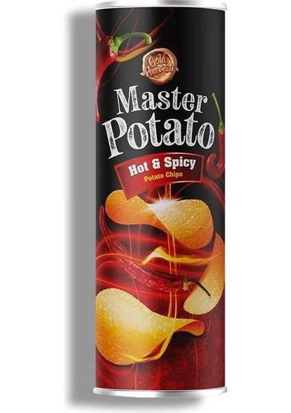 Master Patato Acı ve Baharat Çeşnili 160GR Hot Spicy 4 X160 gr