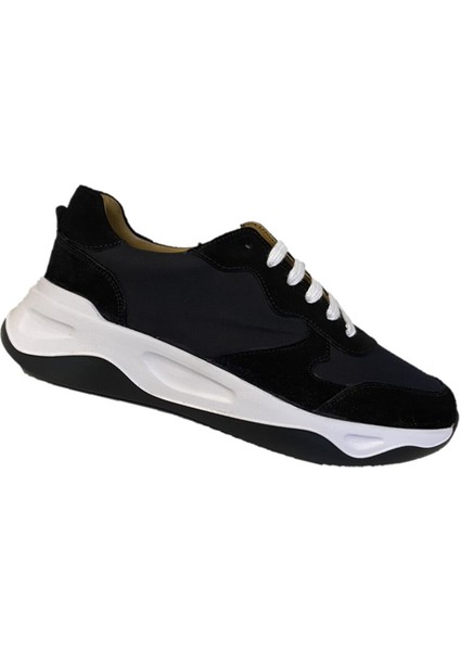 SLOPE 9062 Deri Sneaker Erkek Ayakkabı Siyah