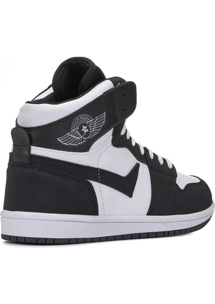 Lambırlent Beyaz Air Jordan Cilt Boğazlı Spor Ayakkabı - Beyaz-Siyah - 40 fiyatları