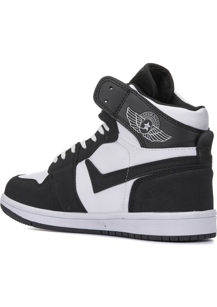 Lambırlent Beyaz Air Jordan Cilt Boğazlı Spor Ayakkabı - Beyaz-Siyah - 40 modelleri