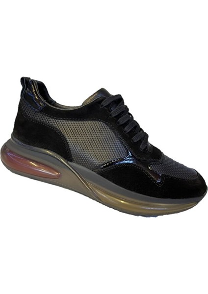 316 Deri Sneaker Erkek Ayakkabı Siyah