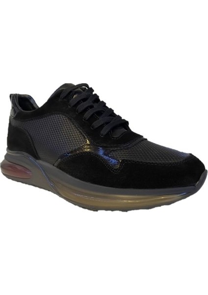 316 Deri Sneaker Erkek Ayakkabı Siyah