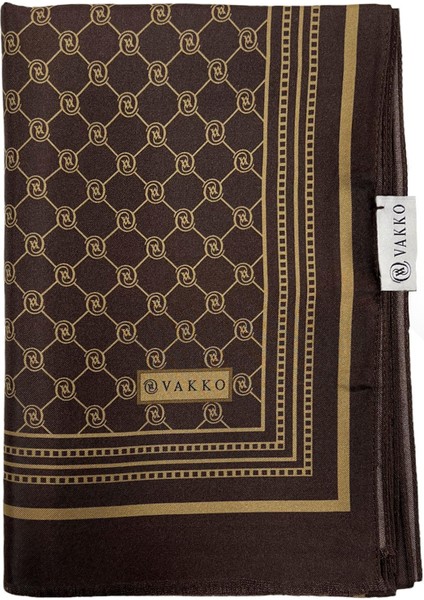 Twill Ipek Şal - Özel Seri - Kahve