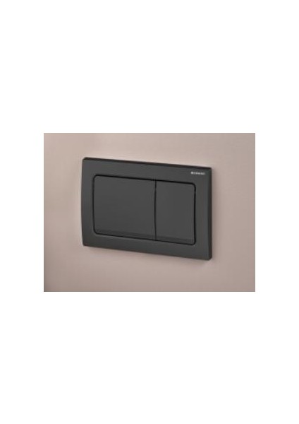 Geberit ALPHA30 115.055.14.1 Kumanda Paneli, Çift Basmalı, Siyah