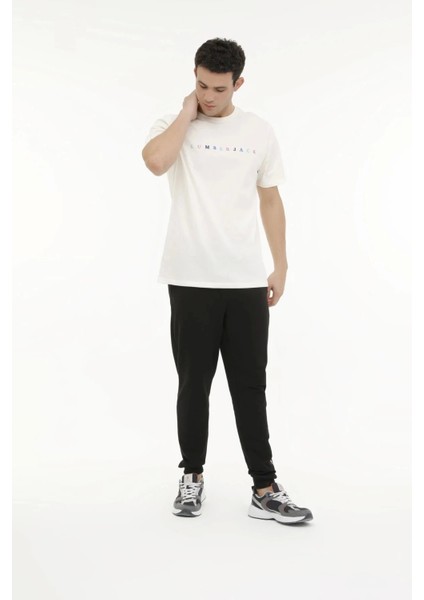 ml Mesus 11URBNG2022 0 Yaka Erkek Tshirt - Ekru