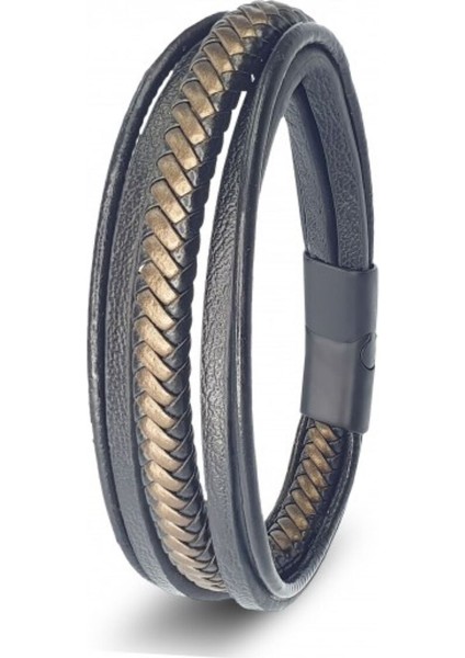 Erkek Çoklu Deri Bileklik