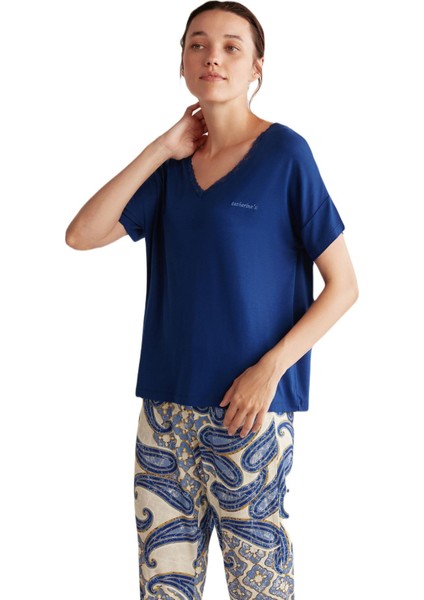 Kadın Lacivert Pijama Takım 2518 fiyatları