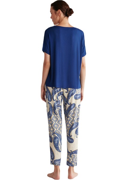 Kadın Lacivert Pijama Takım 2518 fırsatları