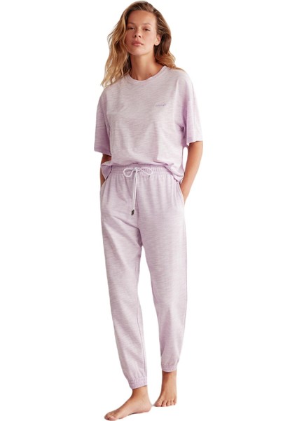 Kadın Lila Pijama Takım 2539