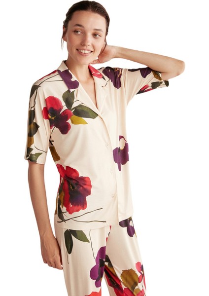Kadın Bej Pijama Takım 2516 fiyatları
