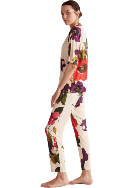 Kadın Bej Pijama Takım 2516 modelleri