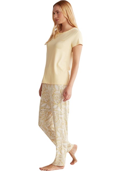 Kadın Sarı Pijama Takım 2508 fiyatları