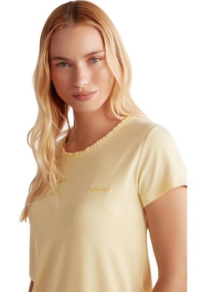Kadın Sarı Pijama Takım 2508 modelleri