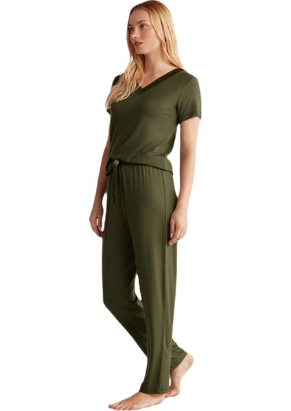 Kadın Yeşil Pijama Takım 2346 fiyatları