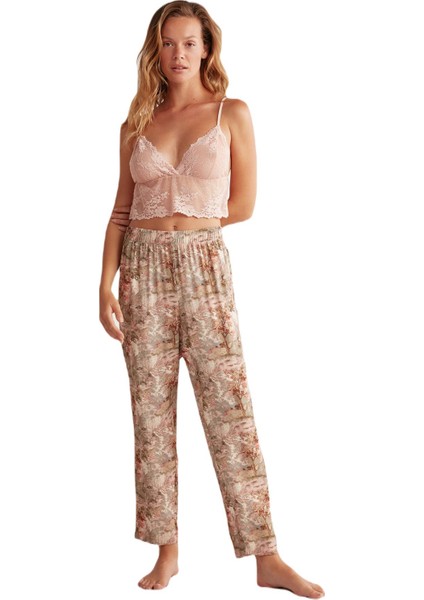 Kadın Pembe 3'Lü Pijama Takım 2506 modelleri