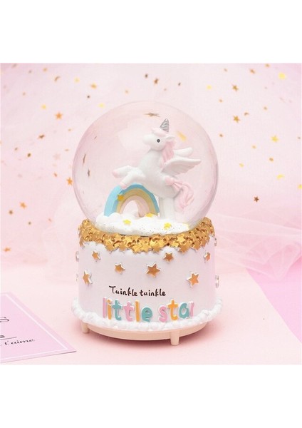 Unicorn Kar Motorlu Işıklı ve Müzikli Büyük Boy Kar Küresi fiyatları
