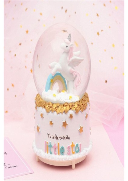 Unicorn Kar Motorlu Işıklı ve Müzikli Büyük Boy Kar Küresi modelleri