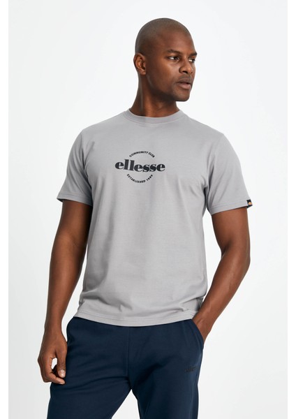 Logolu Bisiklet Yaka Pamuk T Shirt Erkek T Shirt EM165