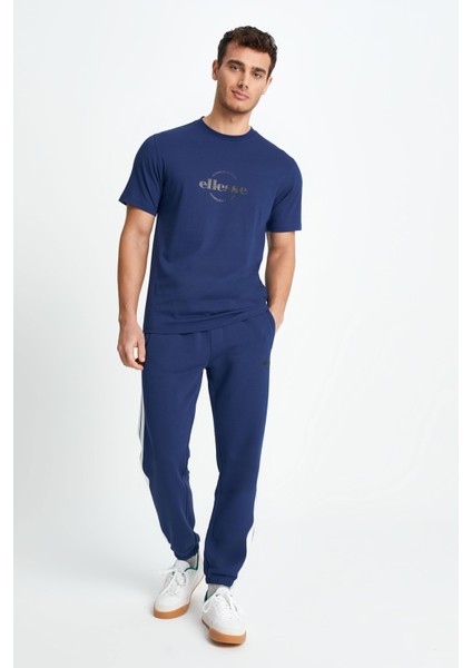 Logolu Bisiklet Yaka Pamuk T Shirt Erkek T Shirt EM165
