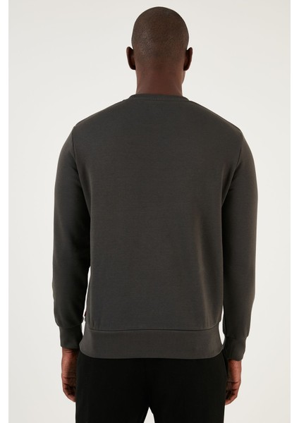 Erkek Pamuklu Regular Fit Bisiklet Yaka Sweat Erkek Sweatshirt - A2824 fırsatları