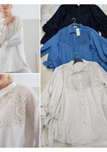 Kadın Güpürlü Tunik Gömlek fiyatları