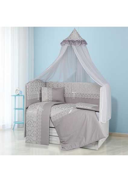 Tugu Home Baby Pamuklu 70X130 cm 9 Parça Fistolu,dantelli Uyku SETI02