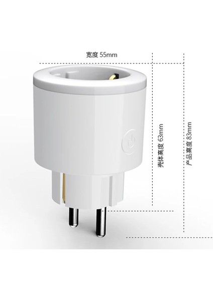 Fsm-02 Tekli Rgb Işıklı Akım Korumalı Akıllı Wifi Priz Ses ve Uygulama Asistan Kontrol Priz Uyumlu