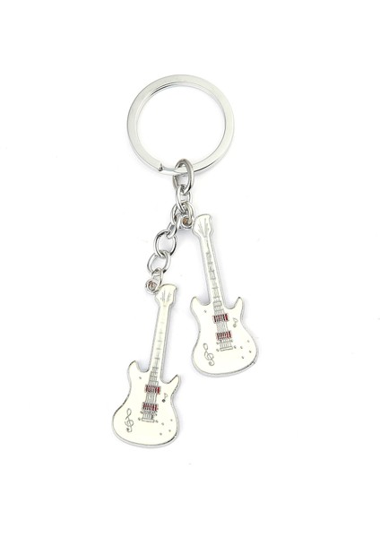 Gitar Tasarımlı Anahtarlık (Beyaz) ''newlifepromosyon'' MDL328