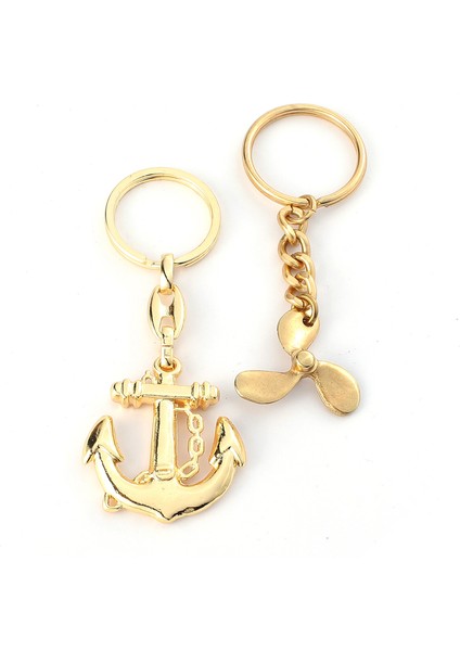 Denizci 3D Çapa ve Pervane Anahtarlık Gold ''newlifepromosyon'' MDL10 fiyatları