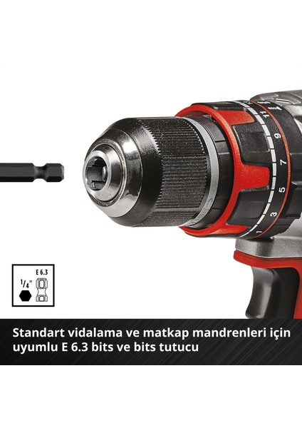 M-CASE 16 Parça Matkap Ucu Seti (Ahşap Matkap Uçları, Beton Delme Uçları Ve Akülü Vidalama Makineleri Ve Elektrikli Matkaplar İçin E 6.3 Saplı Metal Matkap Uçları, Saklama Kutusu Dahil)
