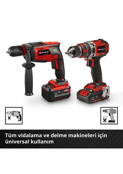 M-CASE 16 Parça Matkap Ucu Seti (Ahşap Matkap Uçları, Beton Delme Uçları Ve Akülü Vidalama Makineleri Ve Elektrikli Matkaplar İçin E 6.3 Saplı Metal Matkap Uçları, Saklama Kutusu Dahil)
