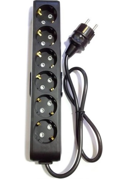 Multi-Let Siyah 6'lı 6 Metre Topraklı Çocuk Korumalı Kablolu Grup Priz (3x2.5 Ttr Tam Bakır Kalın Kablolu) fırsatları