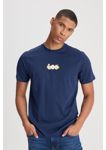 L241521410 Logolu T-Shırt Lacivert