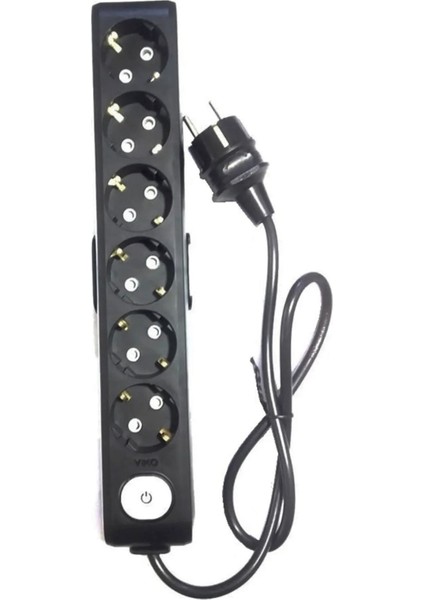 Multi-Let Siyah 6'lı 20 Metre Anahtarlı Topraklı Çocuk Korumalı Kablolu Grup Priz (3x2.5 Ttr Tam Bakır Kalın Kablolu) fırsatları