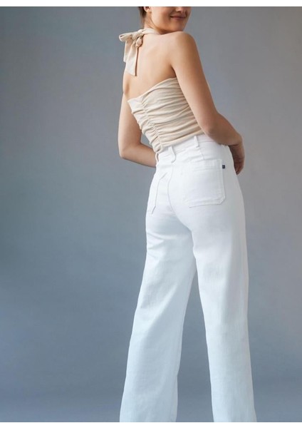 Antropology Full Lenght Beyaz Jean