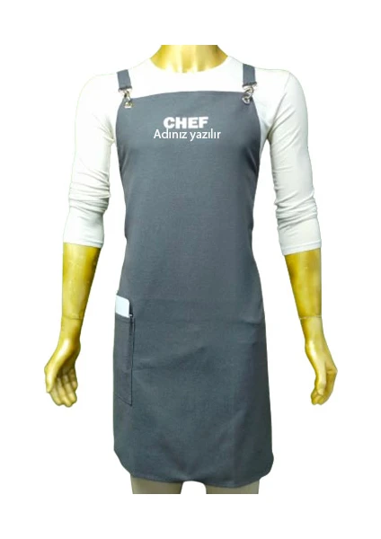 Mutfakta Moda Özel Mutfak Aşçı Önlüğü / Özel Su ve Leke Tutmaz Kumaş Profesyonel Master Chef Önlüğü