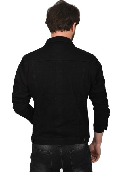 Slim Fit Likralı Kot Mont Jean Ceket 2201007