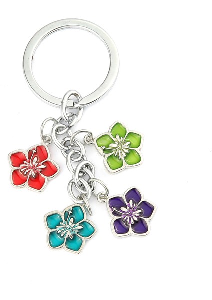 Renkli Çiçek Tasarımlı Anahtarlık ''newlifepromosyon'' MDL537 modelleri