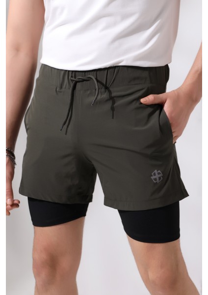 Zula Moda Erkek Taytlı Spor Şort / Men's Athlete Tıghts Shorts