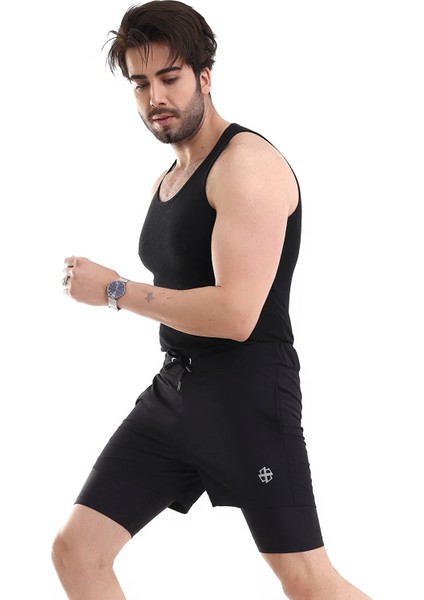 Erkek Taytlı Spor Şort / Men's Athlete Tıghts Shorts