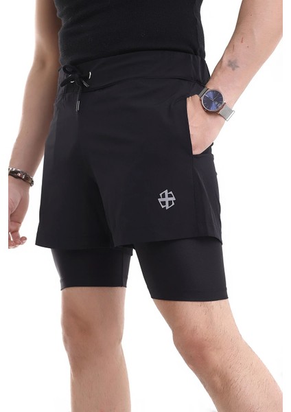 Erkek Taytlı Spor Şort / Men's Athlete Tıghts Shorts fırsatları