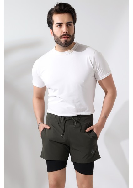 Erkek Taytlı Spor Şort / Men's Athlete Tıghts Shorts