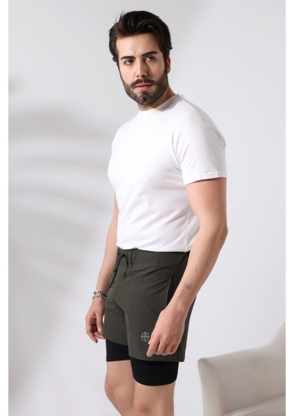 Erkek Taytlı Spor Şort / Men's Athlete Tıghts Shorts